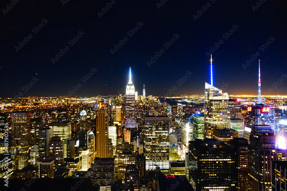 New York City Skyline at Night