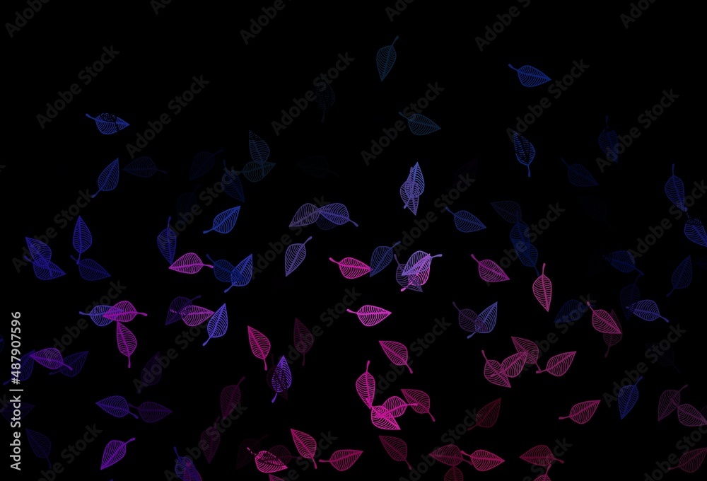 Obraz premium Dark Pink, Blue vector doodle texture.
