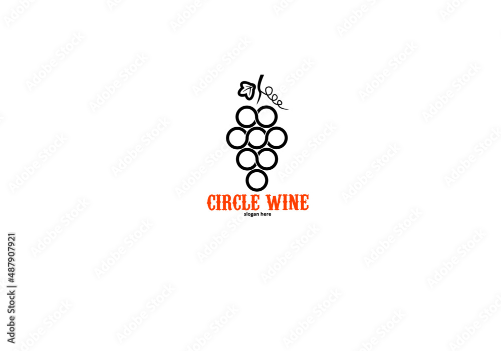 abstract logo wine grape design abstract logo wine grape design
