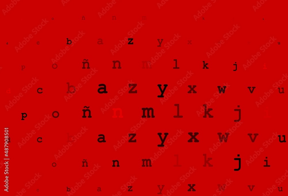 Light red vector layout with latin alphabet. Light red vector layout with latin alphabet.
