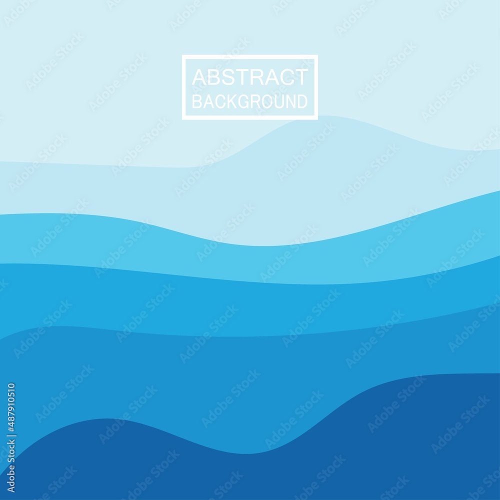 Blue wave vector abstract background flat design stock illustration Blue wave vector abstract background flat design stock illustration