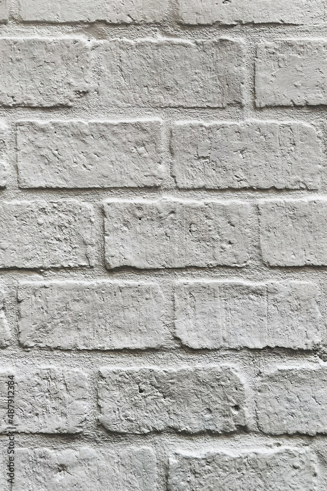 Texture of the white brick walls Texture of the white brick walls