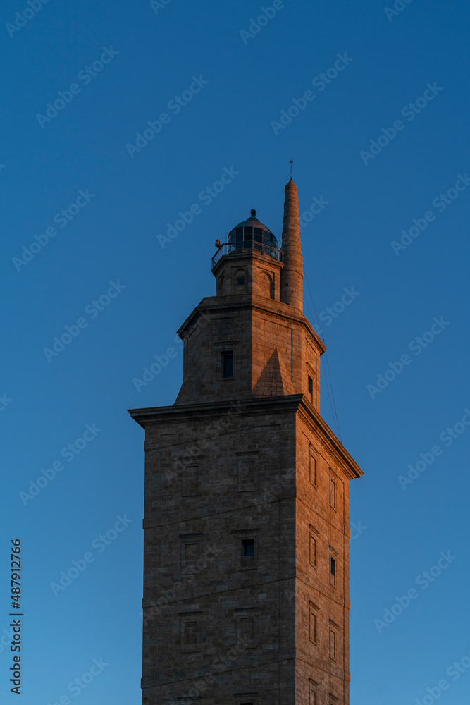 Tower landscape in La Coruña Spain