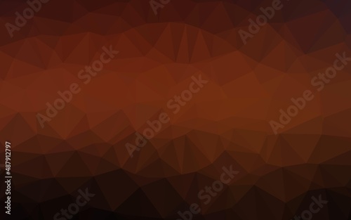 Dark Red vector abstract mosaic pattern.