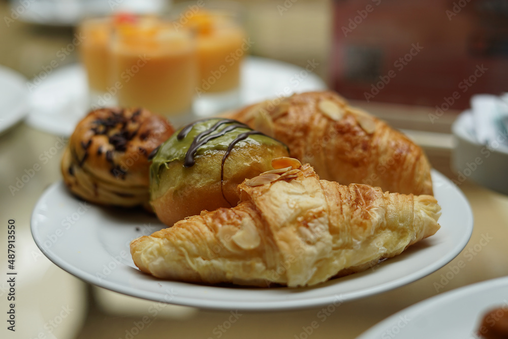 croissant and butter croissant and butter