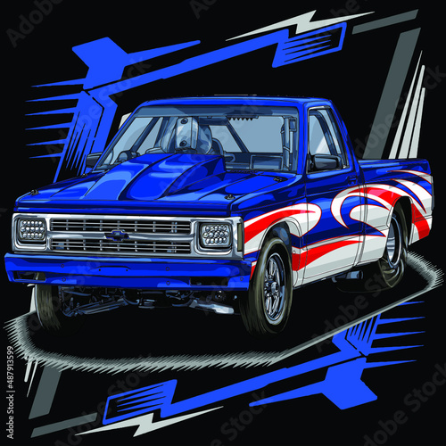 drag race isolated on white background for poster, t-shirt print, business element, social media content, blog, sticker, vlog, and card. vector illustration.