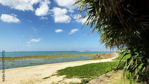 沖縄 豊見城瀬長島海岸の風景