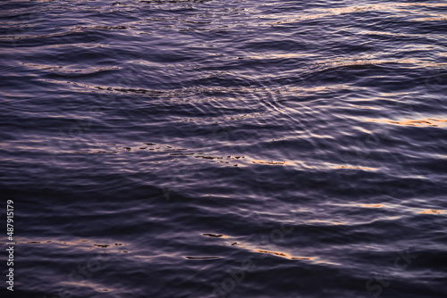 Water texture. Water reflection texture background. Abstract water surface, dark water or oil surface. Ocean surface dark nature background. River lake rippling Water.