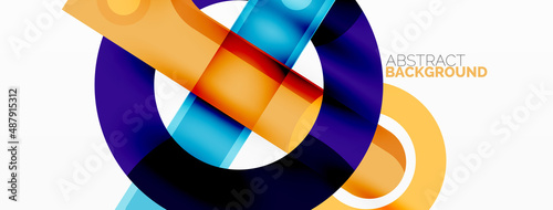Color geometric stripes, lines abstract background. Minimal geometric template for wallpaper, banner, presentation