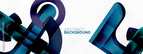Color geometric stripes, lines abstract background. Minimal geometric template for wallpaper, banner, presentation