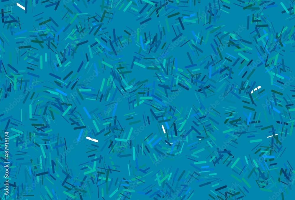 Dark blue, green vector backdrop with long lines. Dark blue, green vector backdrop with long lines.