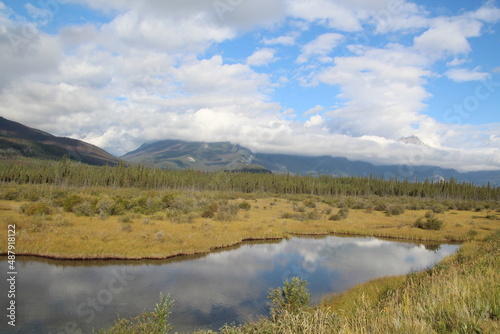 landscape with lake, Jasper National Park, Alberta