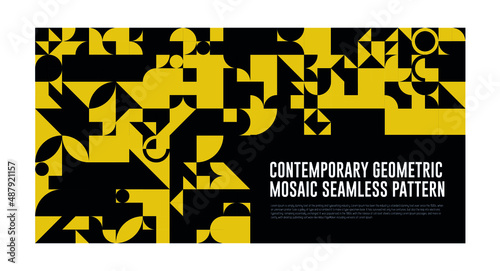  Geometric mural background. Modern style vector illustration.