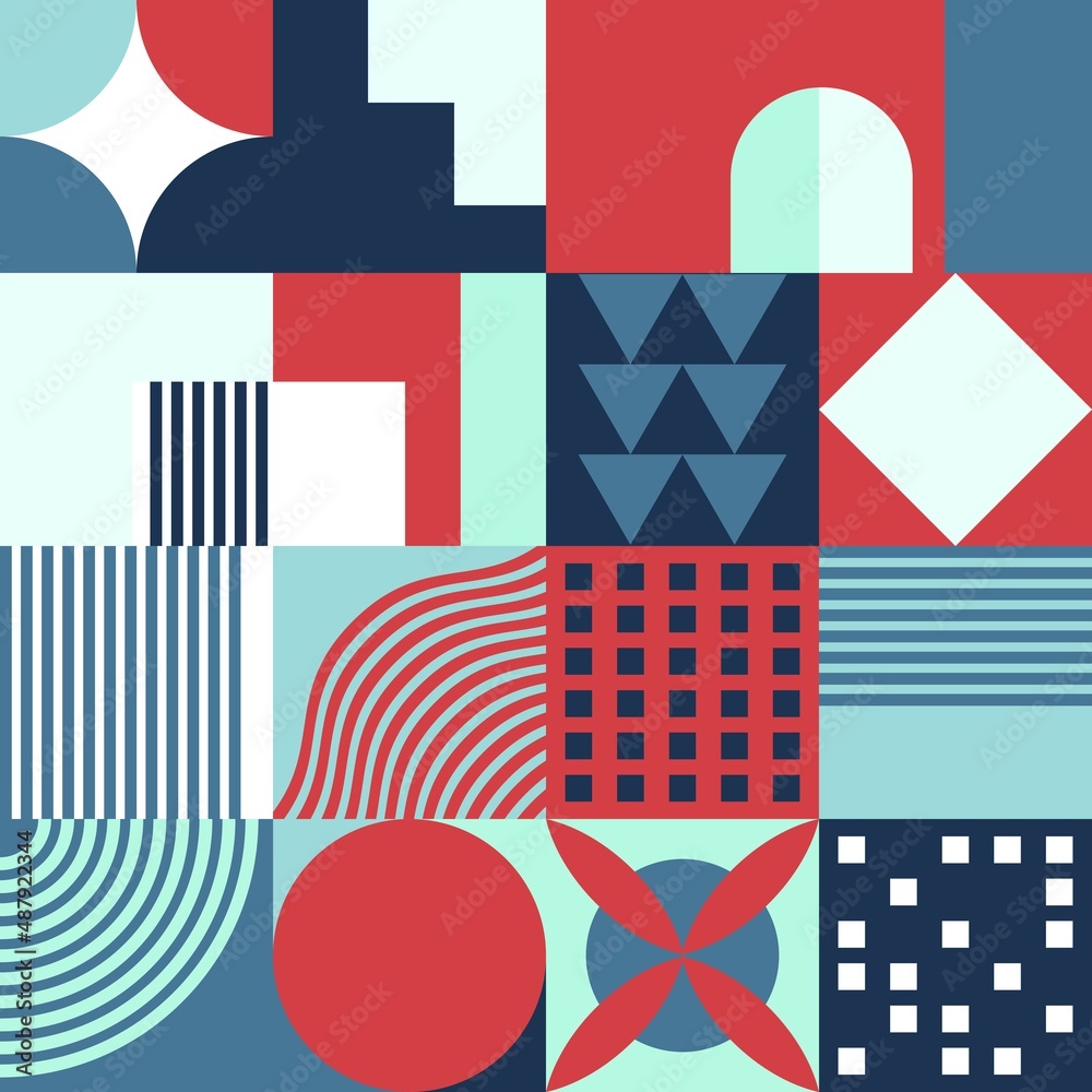 Seamless patterns design . Inspiration from Memphis Art. Colourful ...