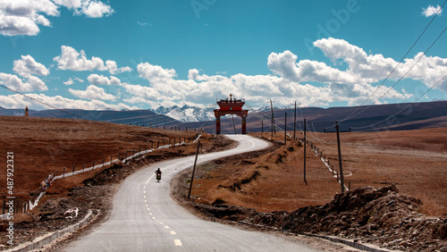 Sichuan ganzi scenery in autumn photo