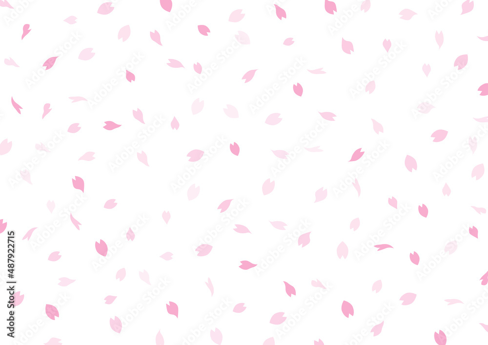 桜　春　桜吹雪　装飾　背景　壁紙　