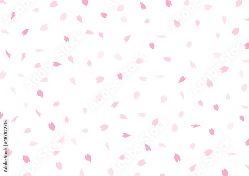 桜 春 桜吹雪 装飾 背景 壁紙 