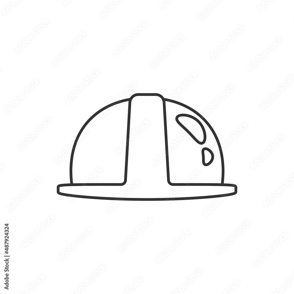 Construction helmet icon in flat style. Safety cap vector illustration on isolated background. Worker hat sign business concept. Construction helmet icon in flat style. Safety cap vector illustration on isolated background. Worker hat sign business concept.