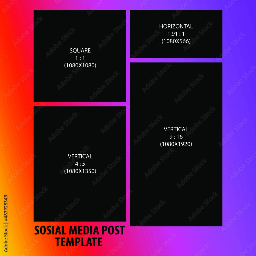 social media post template guidance
