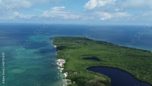 view of the sea Tintipan island Colombia photo
