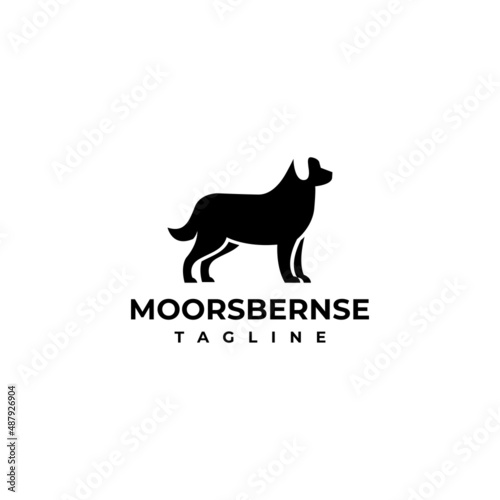 illustration vector graphic template of moors bernese silhouette logo