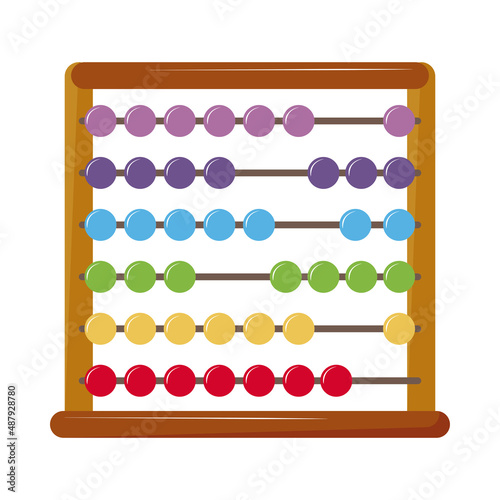 abacus flat icon