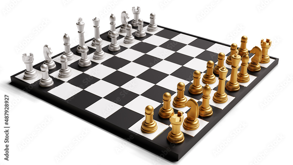 3d rendering. chess board game for Leadership Concepts. 3d rendering. chess board game for Leadership Concepts.