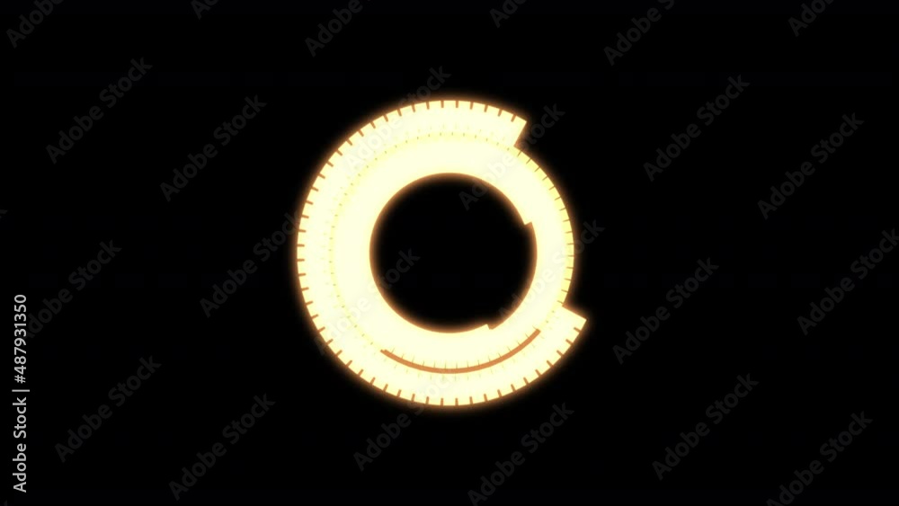 HUD Arc Offset A Blinking Yellow Small VJ Loop Animation HUD Arc Offset A Blinking Yellow Small VJ Loop Animation