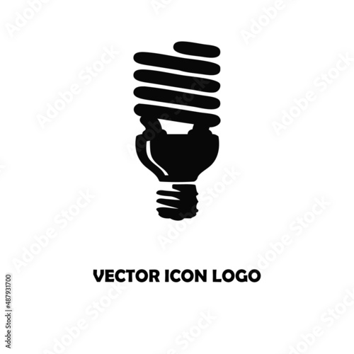 Light bulb. Bulb vector icon 