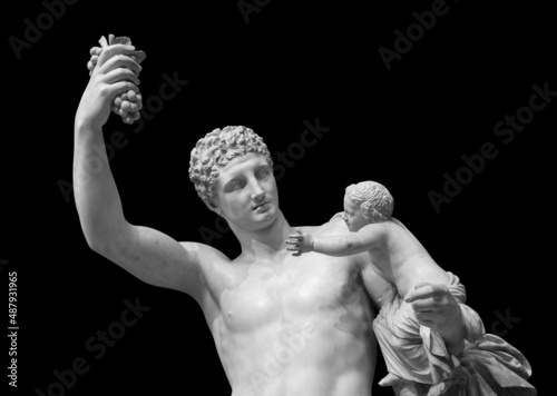 Valokuva Ancient Greek sculpture of Hermes and the infant Dionysus discovered in 1877 in