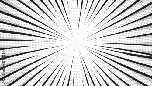 Pop art comic background. Cartoon Vector Illustration on Black and White