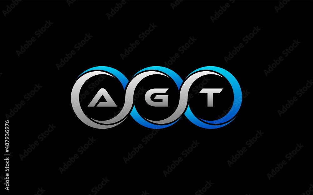 AGT Letter Initial Logo Design Template Vector Illustration AGT Letter Initial Logo Design Template Vector Illustration