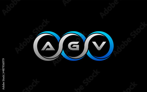 AGV Letter Initial Logo Design Template Vector Illustration