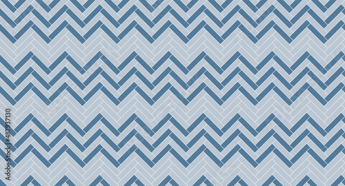 Herringbone floor. Seamless tile pattern. Outline cladding texture. Herring bone surface. Ceramic print. Geometric tessellation grid. Paving subway background. Scandinavian panel. Vector illustration