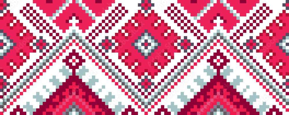Traditional geometric pattern for Slavic embroidery. Traditional geometric pattern for Slavic embroidery.