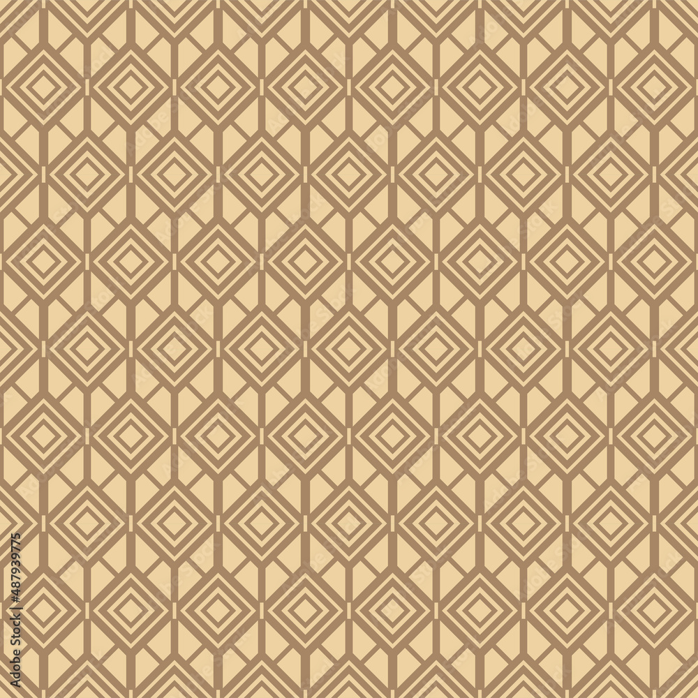 Japanese Diamond Square Mesh Vector Seamless Pattern Japanese Diamond Square Mesh Vector Seamless Pattern