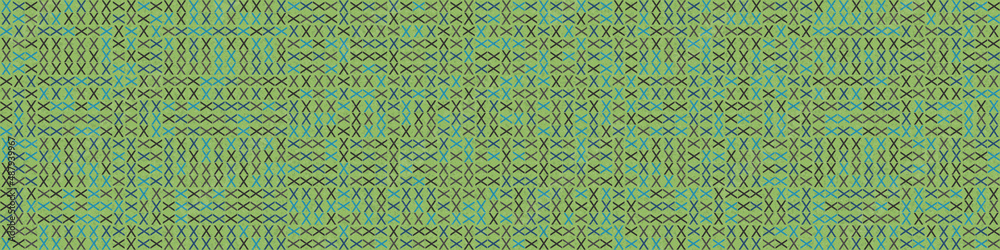 Fototapeta premium Abstract Geometric Pattern generative computational art illustration