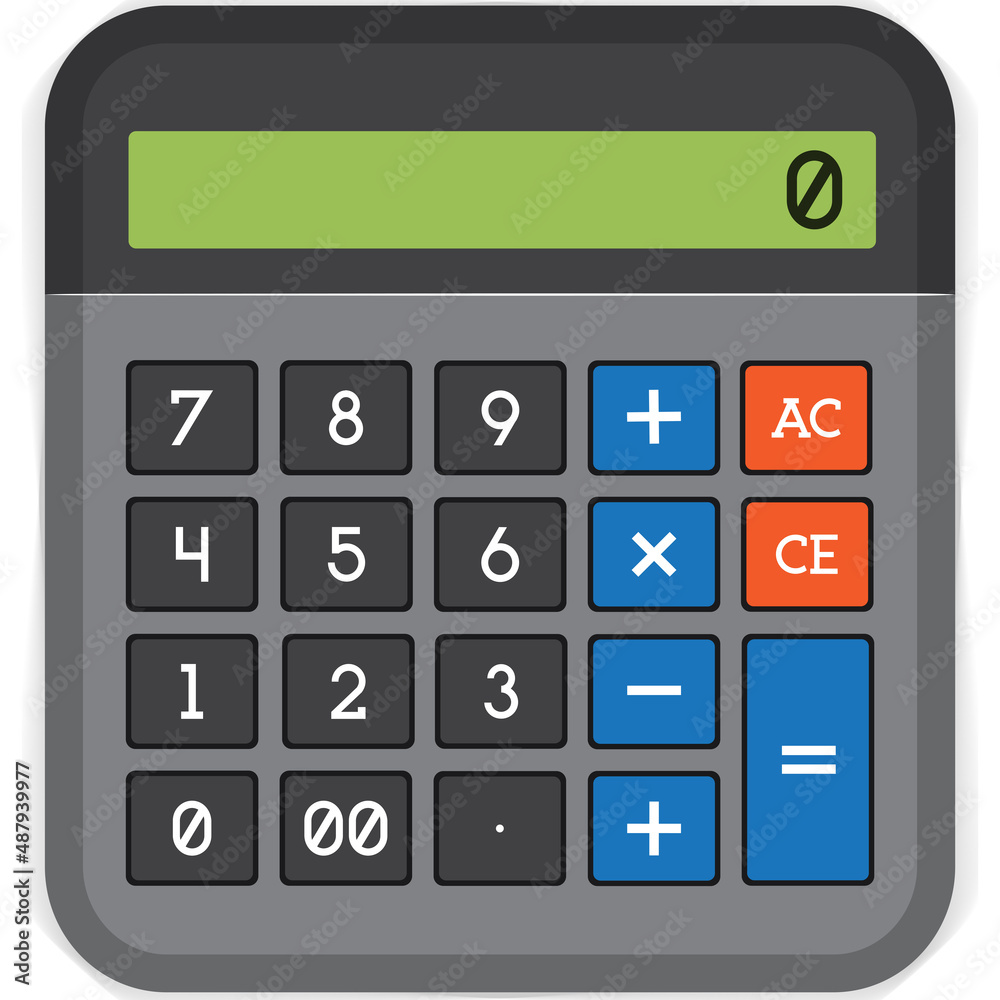 Calculator icon logo vector