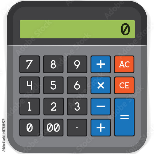 Calculator icon logo vector