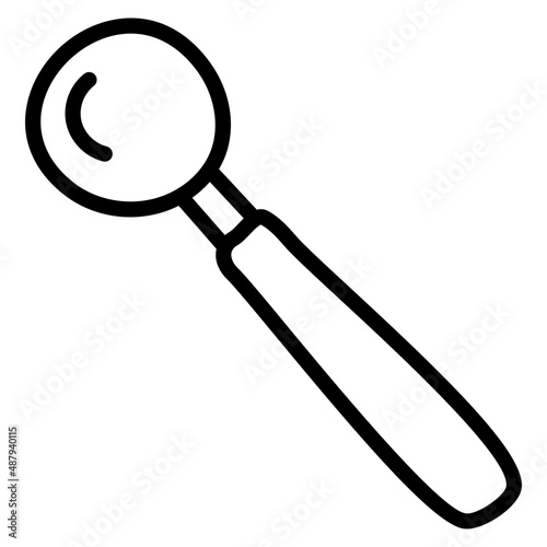 Editable design icon of surgical magnifier