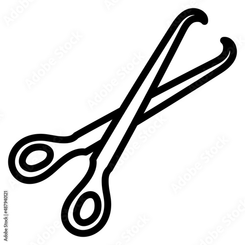Premium download icon of surgical scissors
