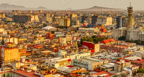 Mexico City cityscape, HDR Image © mehdi33300