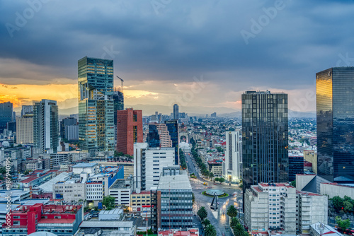 Mexico City cityscape  HDR Image