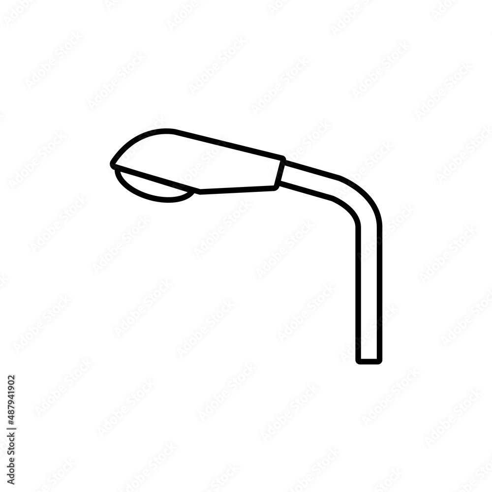 Fototapeta premium Lamppost line icon, vector outline logo isolated on white background