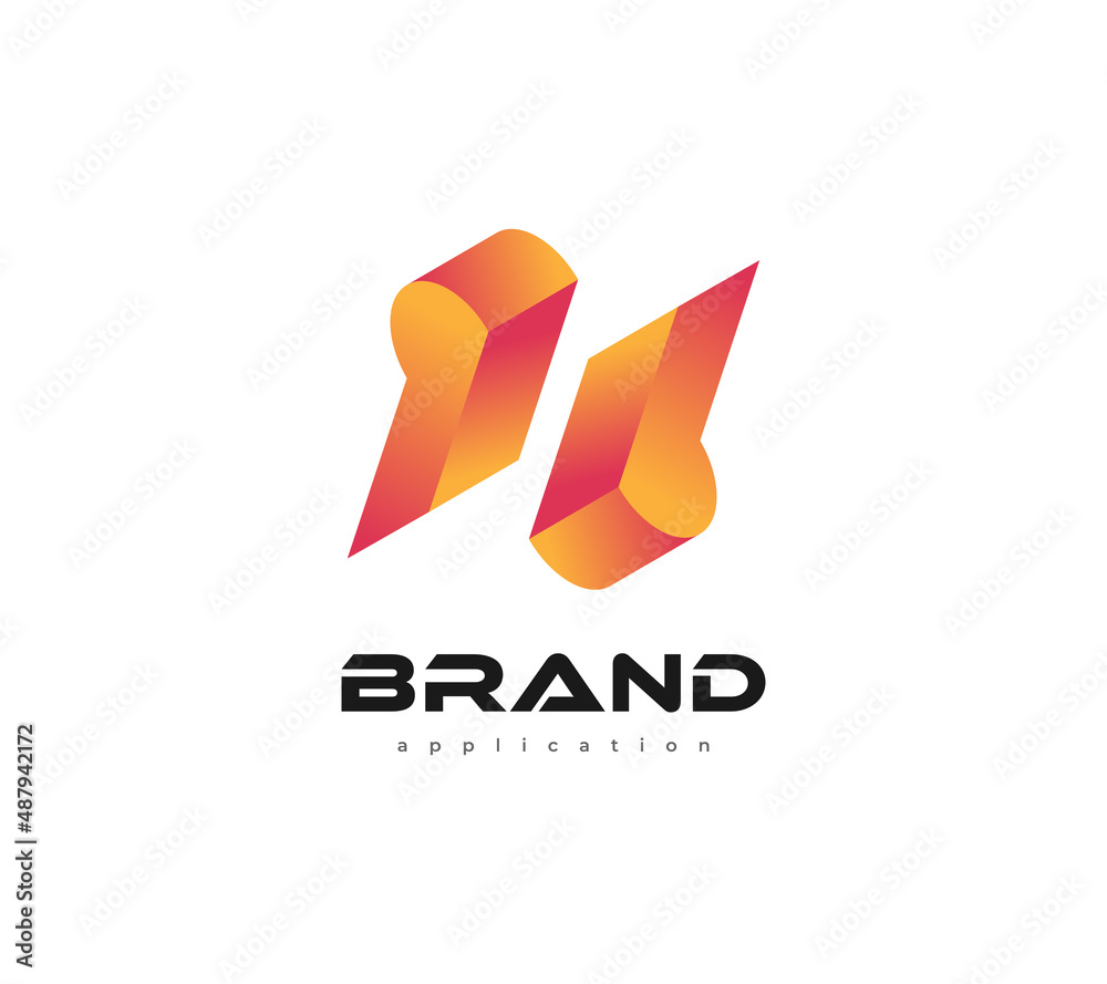 Modern and Abstract Initial P and B Logo Design with 3D Style in Orange Gradient. PB Logo Design for Business Identity Modern and Abstract Initial P and B Logo Design with 3D Style in Orange Gradient. PB Logo Design for Business Identity