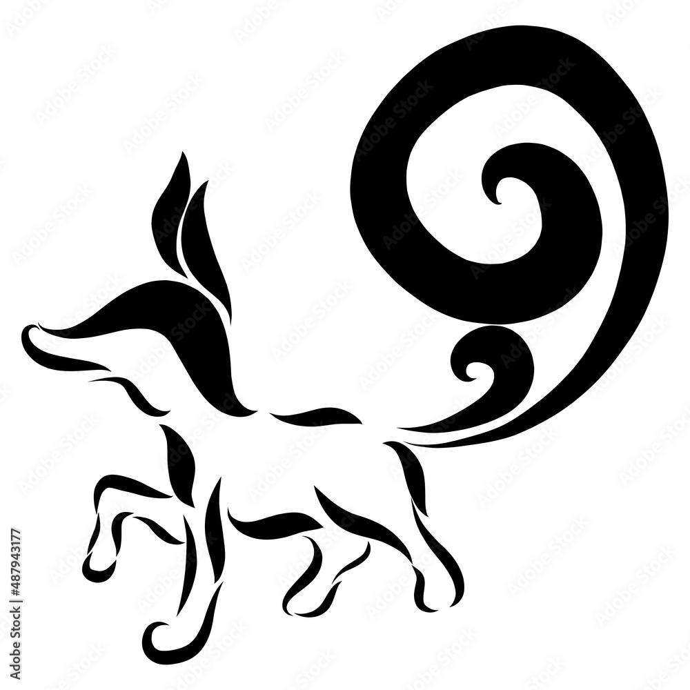 creative squirrel with a fluffy designer graceful tail creative squirrel with a fluffy designer graceful tail