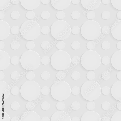 Seamless gray background from circles, vector illustration.