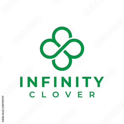 infinity clover logo design