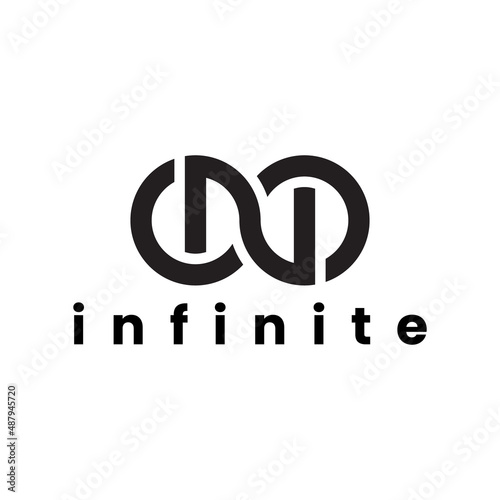 infinity letter N logo design