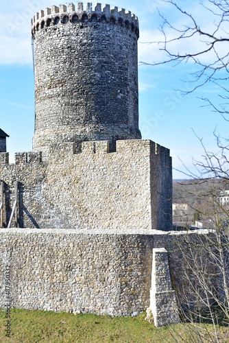 Zamek Będziński, średniowieczna, warownia, obronna, wzniesiona, w połowie, XIV wieku, na, szlaku, Orlich Gniazd, Małopolsce